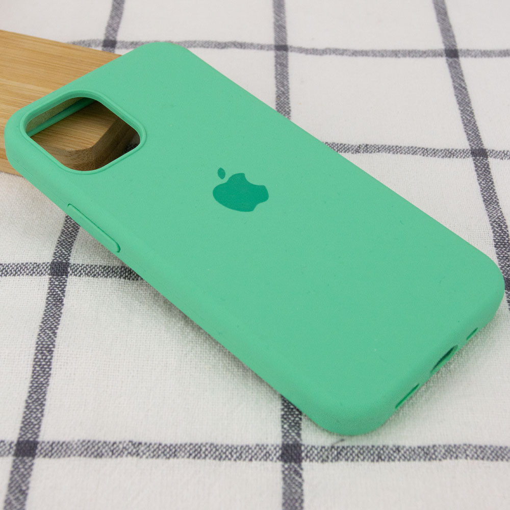 Silicone Case Full Protective (AA) для iPhone 14 Pro Max (Spearmint)-1